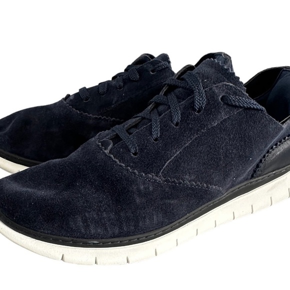 Vionic 355 Taylor  Navy Suede Lace Up  Casual Size 10 - Picture 2 of 8